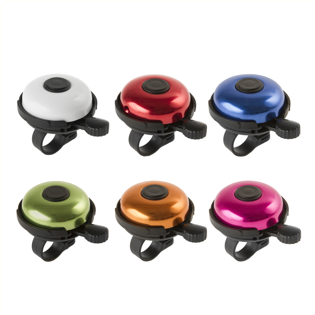 Bel M-wave aluminium/plastic. Sorti kleur