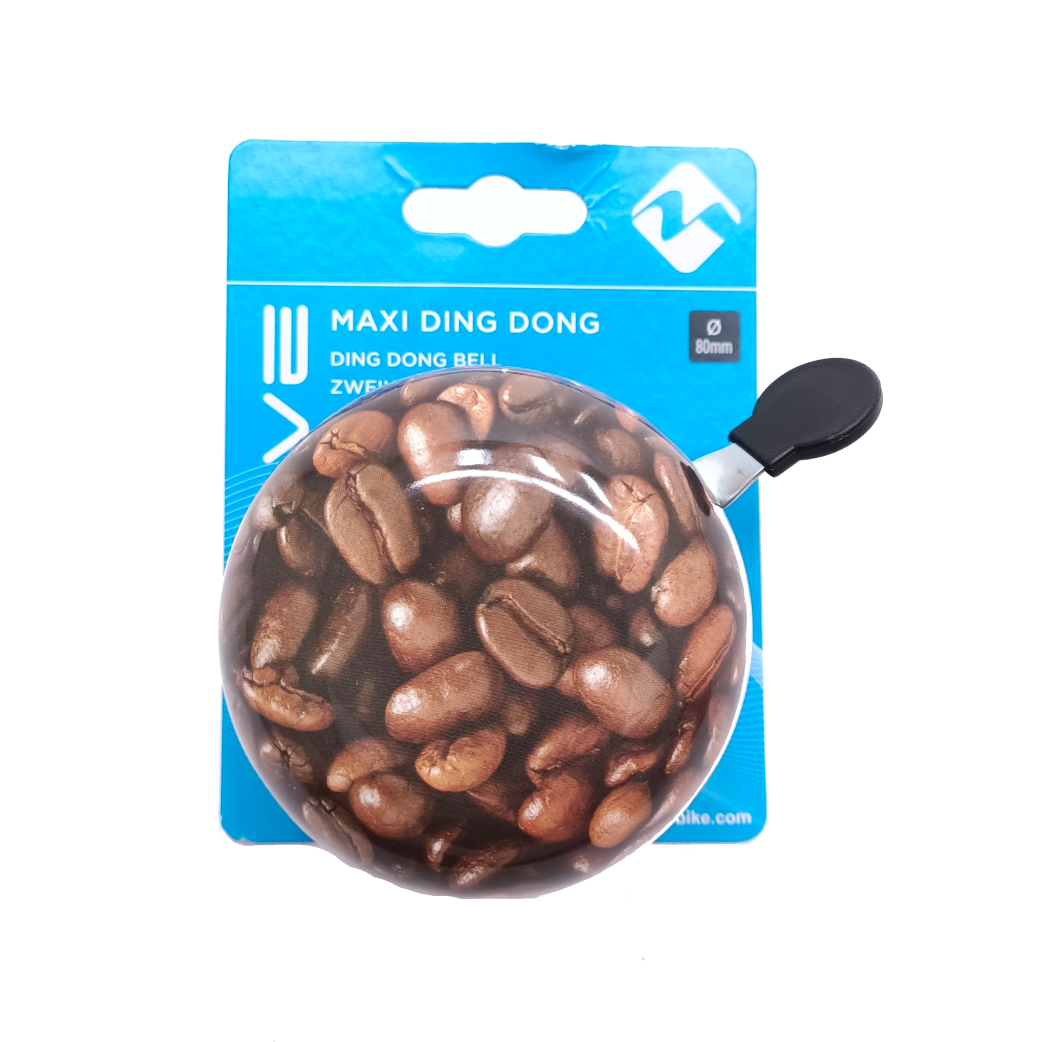 M-Wave bel ding-dong 80 mm Coffee (hangverpakking)
