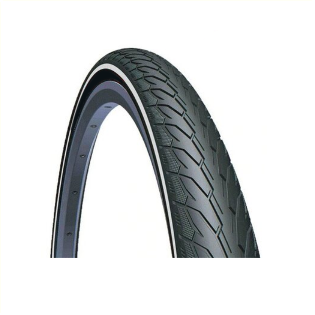 Mitas Flash V66 buitenband, zwart met reflectie, 28x1.75, ETRTO 47-622
