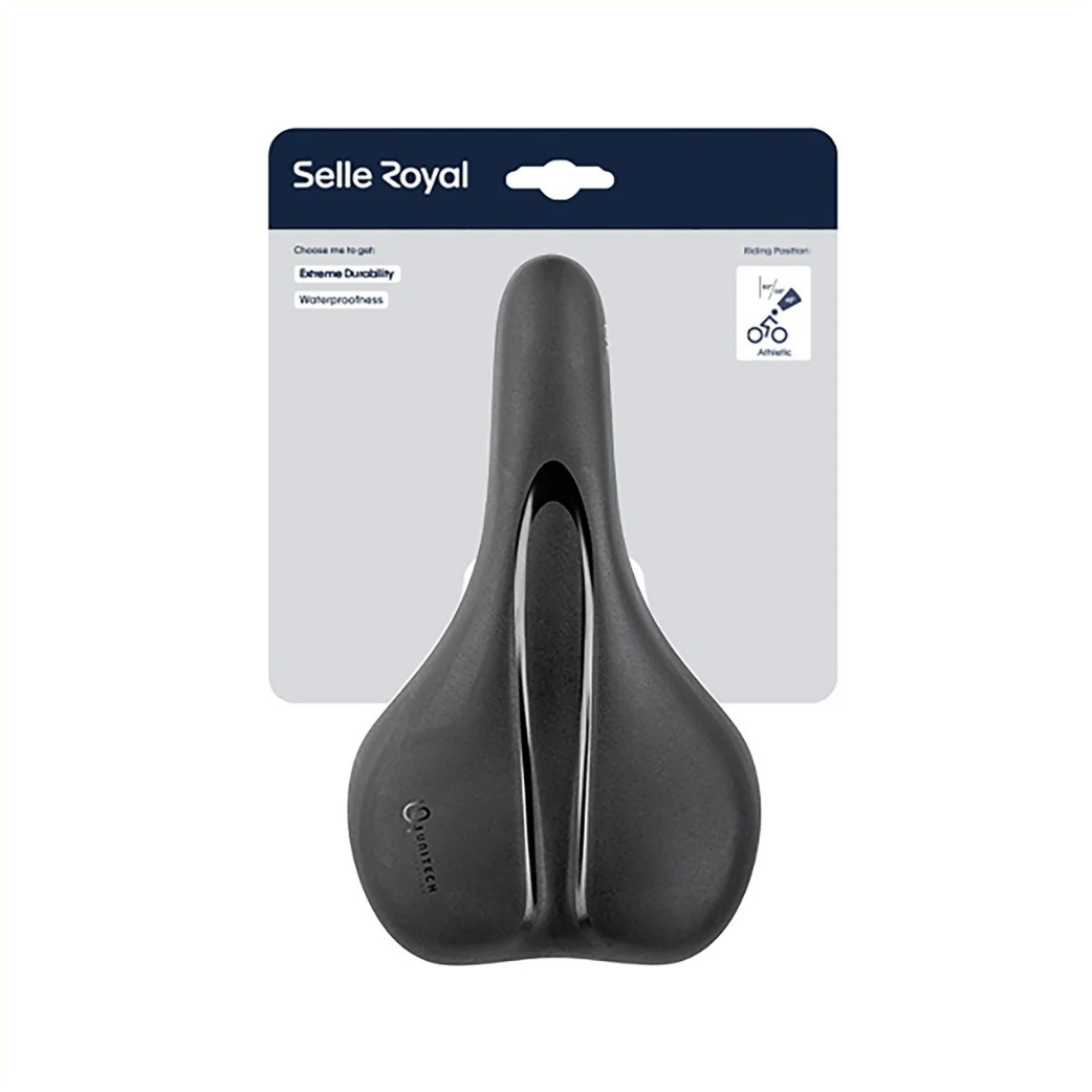 Selle Royal Rio athletic zadel, inlcusief strop zwart