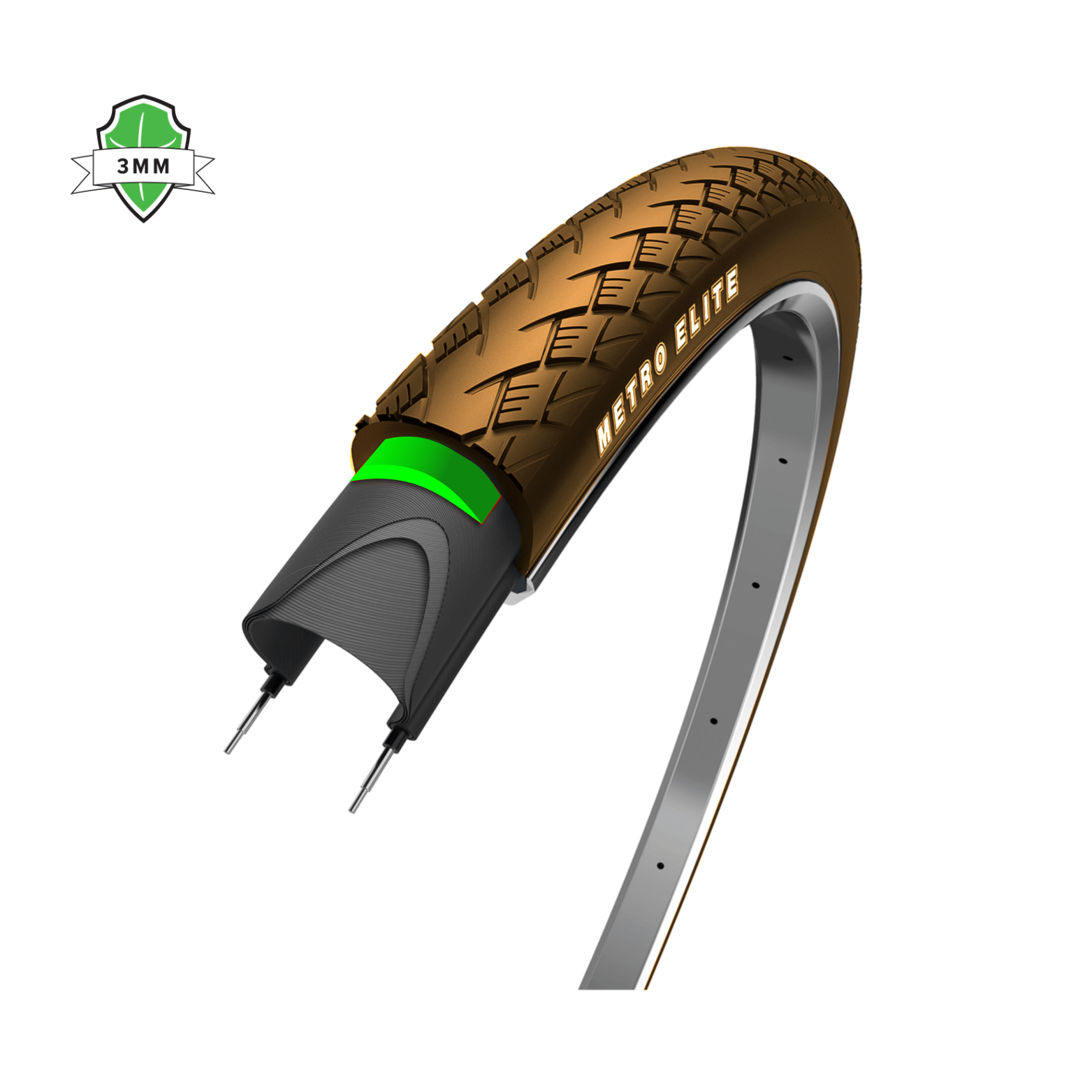 EC0201DObor/Haku28x1.75 W3109 3mm bruin