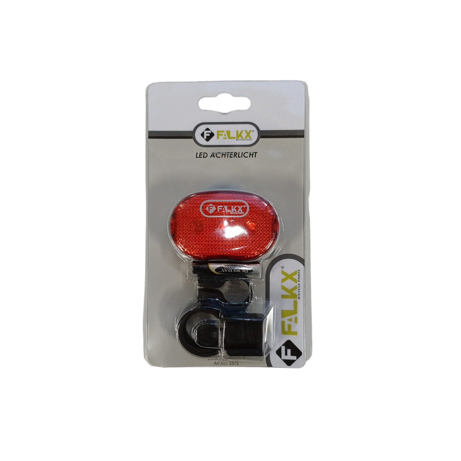 Falkx achterlicht led rood import (hangverpakking).