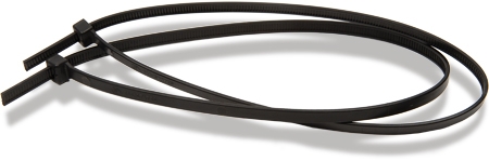 Tie wrap / kabelbinder zwart 200x2.5 mm per 100