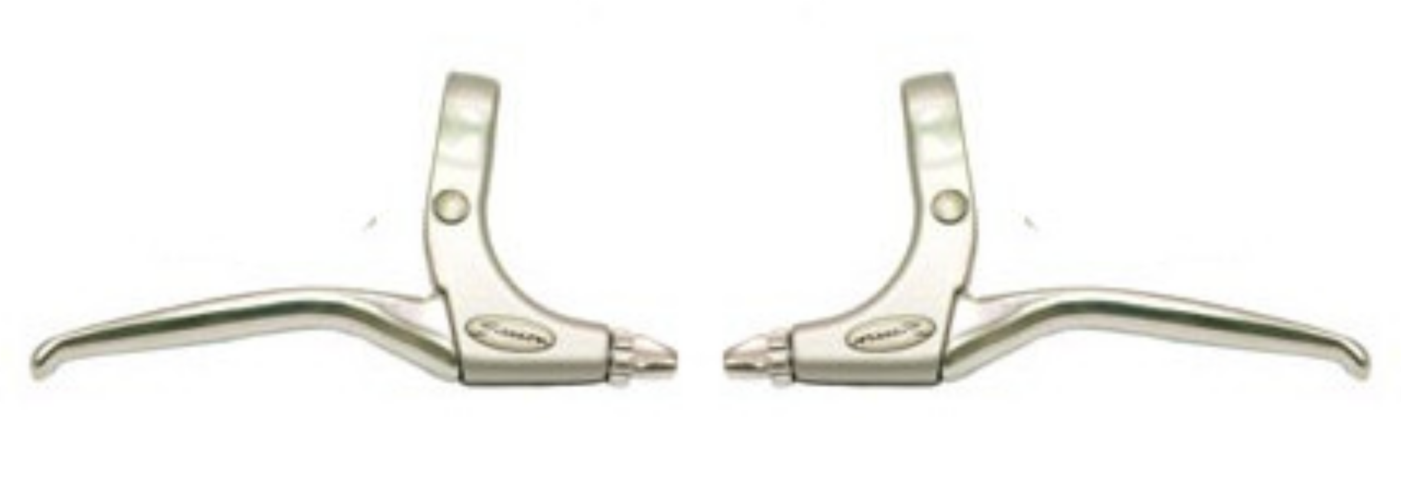 Saccon remhendel set, aluminium. zilver.