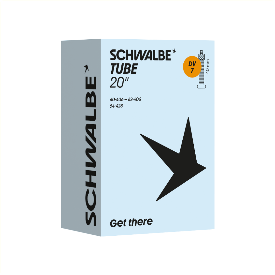 Schwalbe binnenband 20x1.50-2.50 inch ETRTO 40/62-406, Dunlop Blitz/Holland DV7 40mm