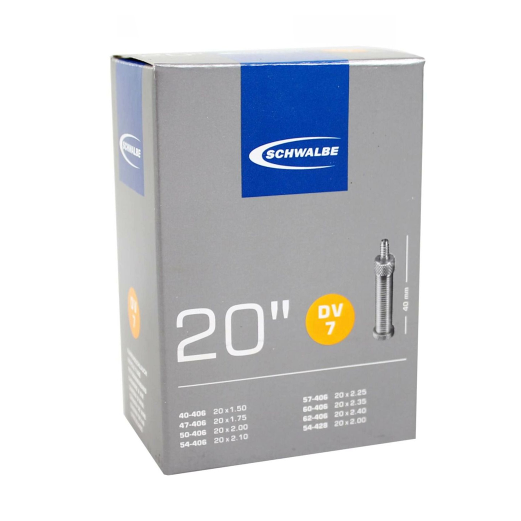Schwalbe binnenband 20x1.50-2.50 inch ETRTO 40/62-406, Dunlop Blitz/Holland DV7 40mm