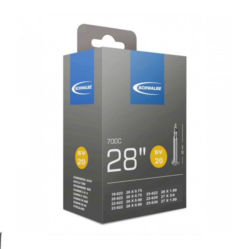Schwalbe Binnenband xtra light 28x3/4-1.00, 27/28-1.00 ETRTO 18/25-622, 22/25-630, Presta/ Frans SV20 60mm