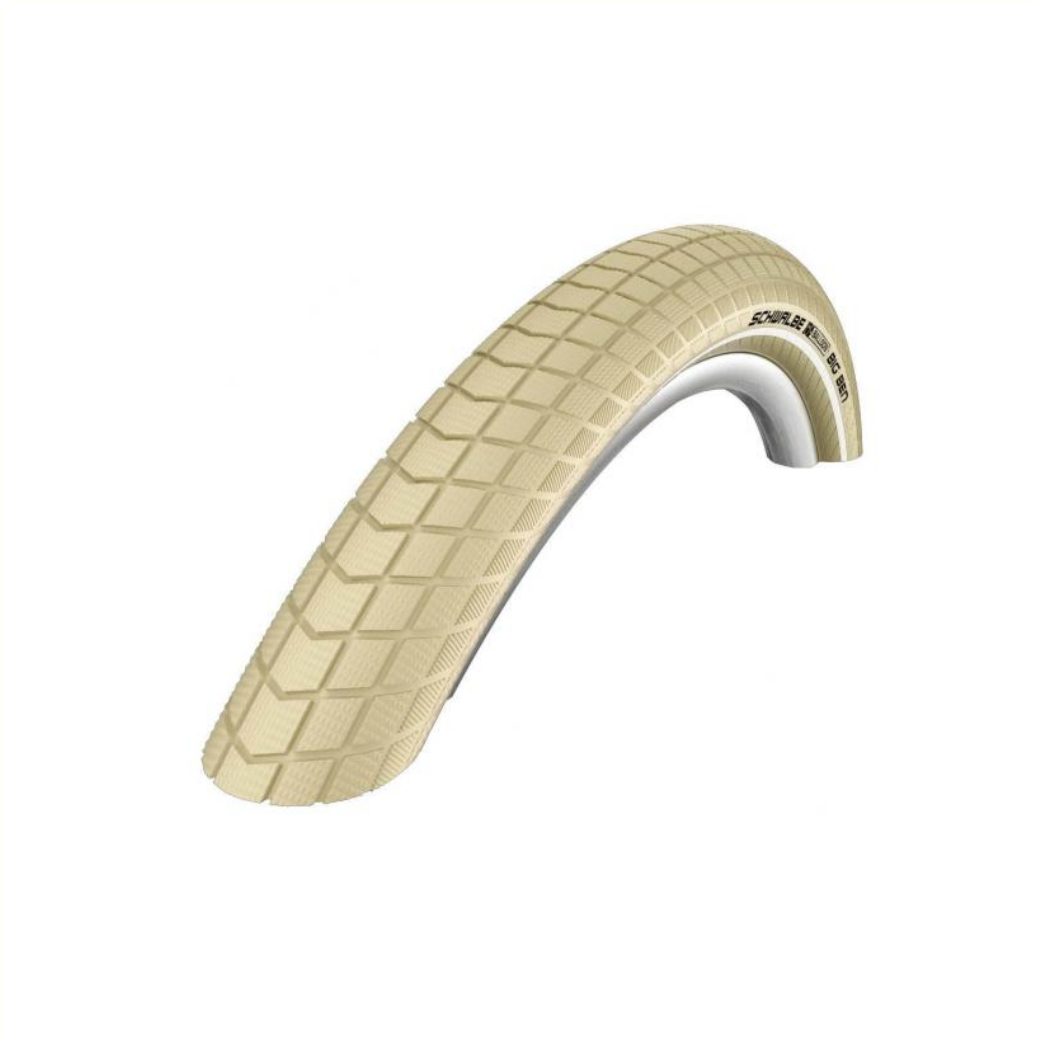 Schwalbe Big Ben (K-guard), Creme met reflectie, 28x2.00, ETRTO 50-622