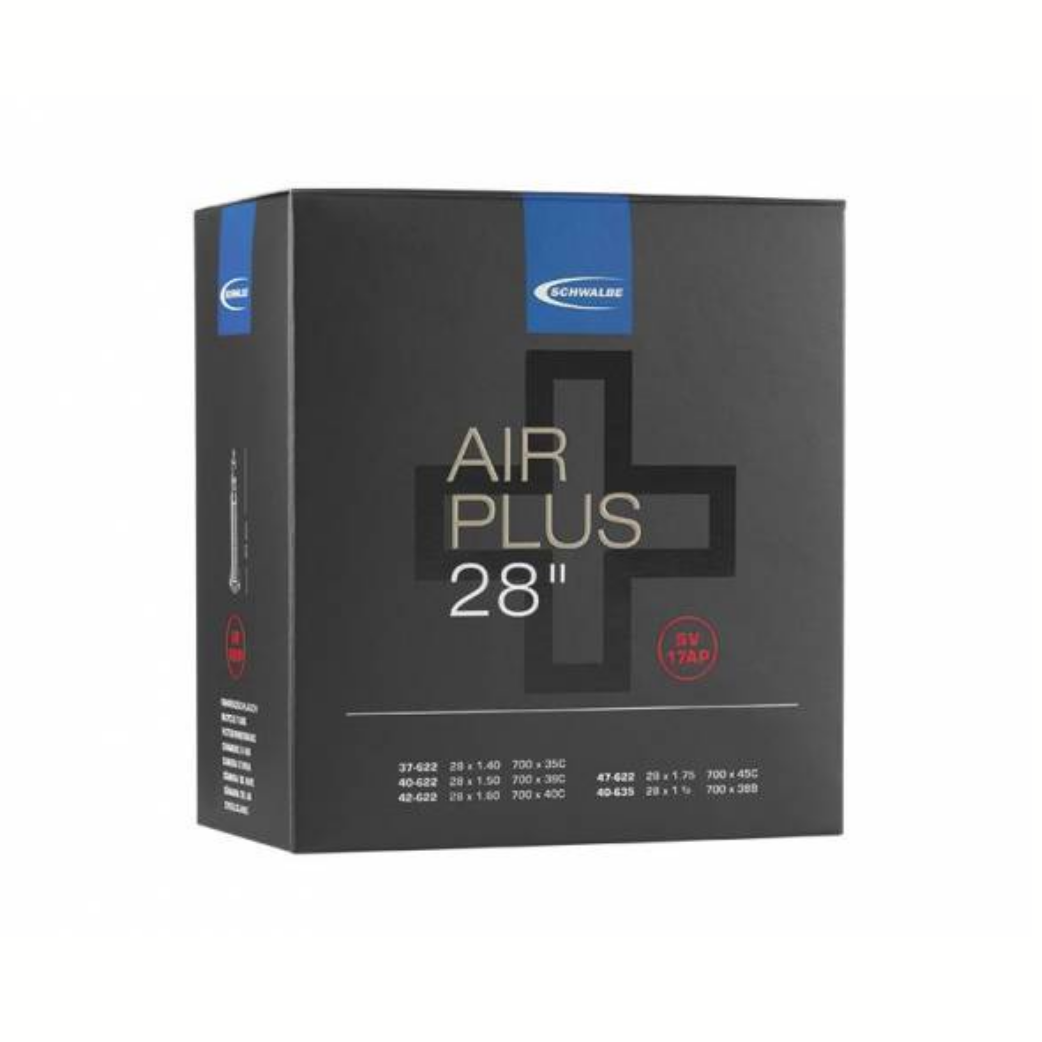 Schwalbe binnenband Air Plus 28x1.40-28x1 1/2 ETRTO 3747-622/635 Ventiel: Blitz Hollands Ventiel 40mm DV17-AP