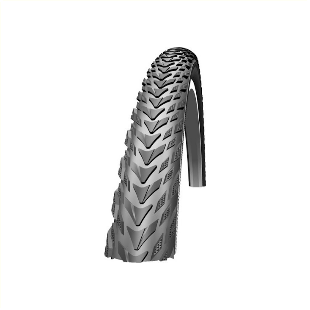 Schwalbe Tyrago Light (K-Guard anti-lek), Zwart met reflectie, 28x1.60, ETRTO 42-622