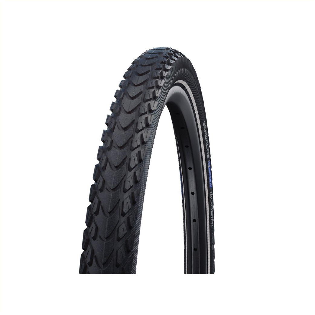 Schwalbe Marathon mondial (Race-Guard anti-lek), Zwart met reflectie, 28x1.60, ETRTO 42-622