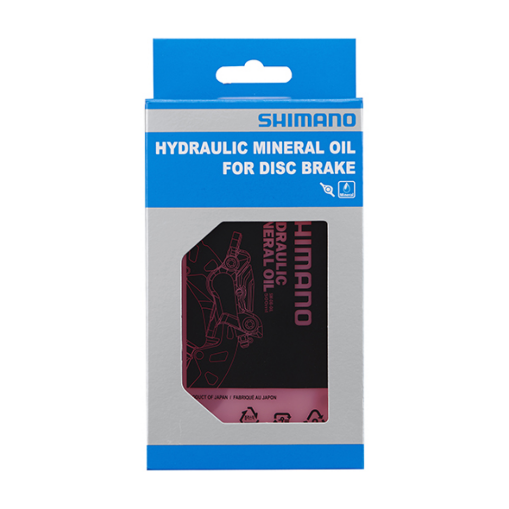Shimano Hydraulische minerale olie. Flacon 500ml (hangverpakking)