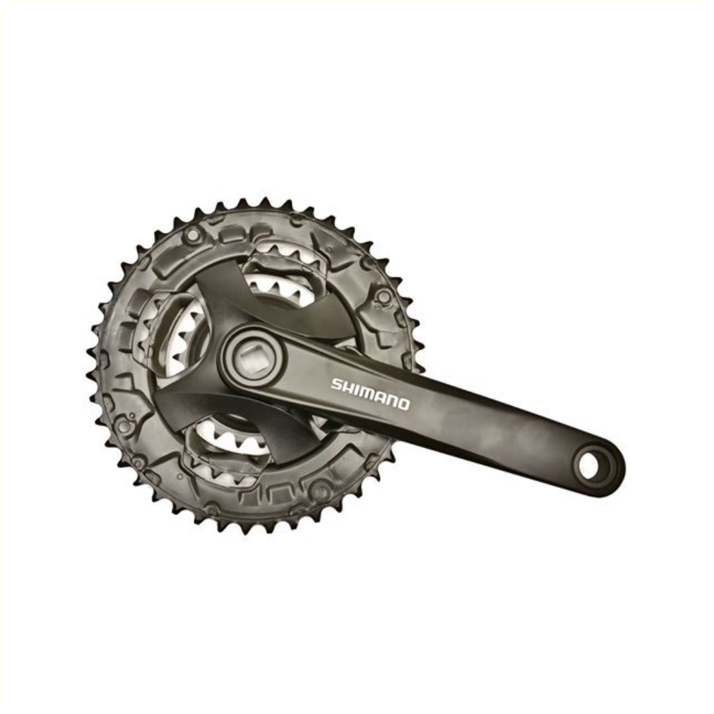 Shimano FC-MT101 44/32/22t 9 speed crankstel Zwart