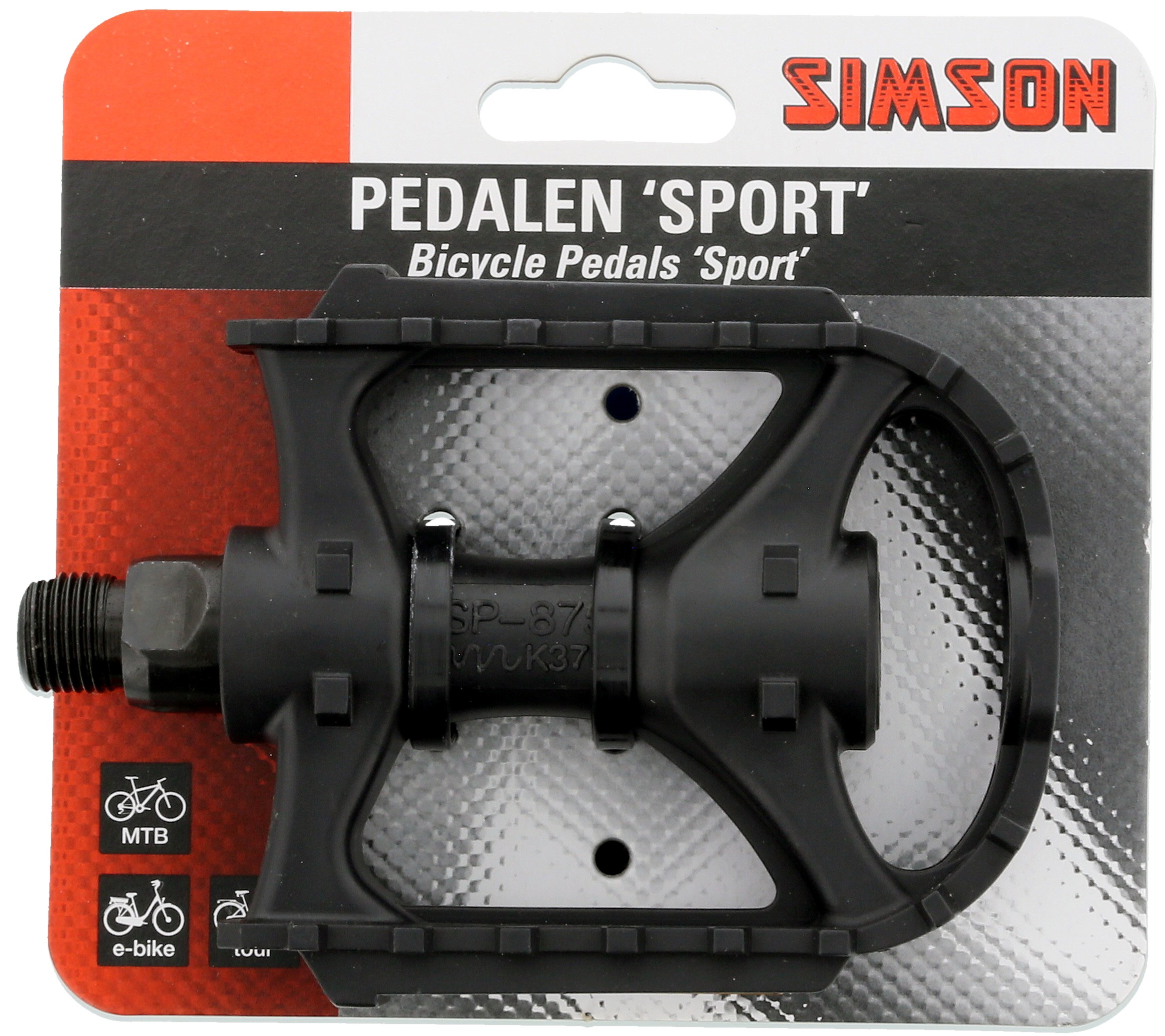 pedalen set Sport 9/16 inch zwart pedalen set Sport 9/16 inch zwart
