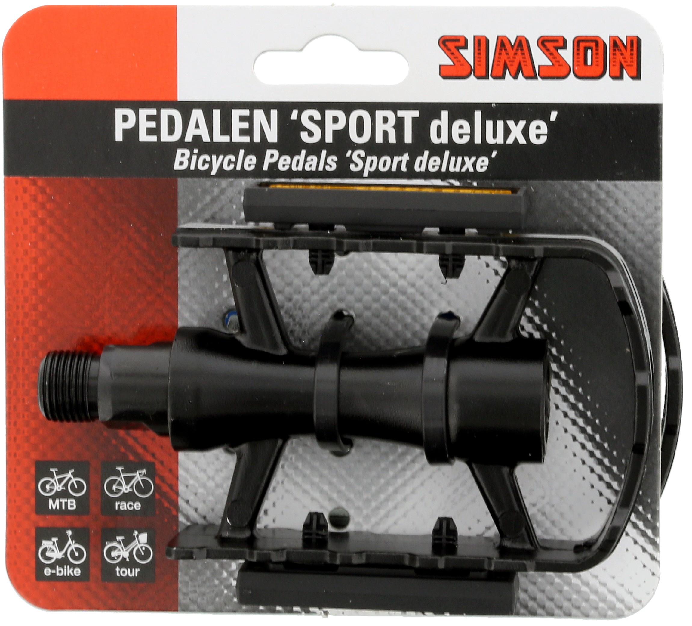 pedalen set Sport Deluxe 9/16 inch zwart