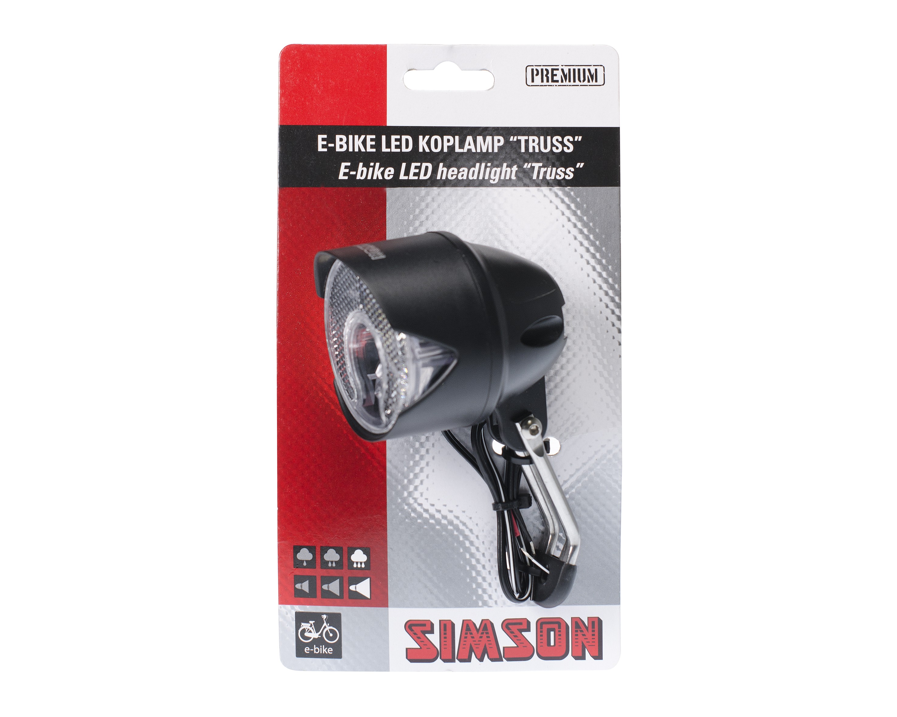 Simson E-bike Voorvork koplamp ''Truss''