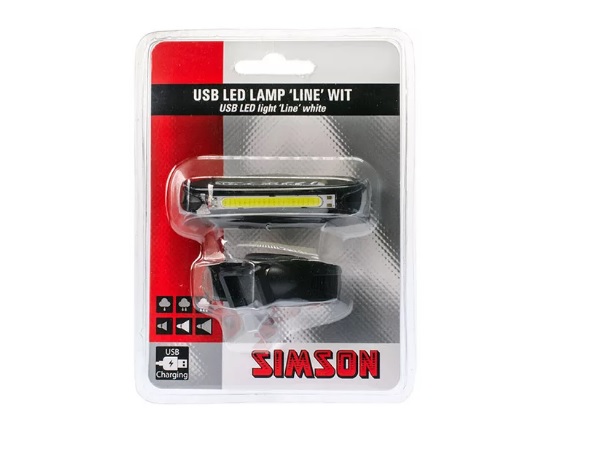 Simson USB LED-koplamp 'line'
