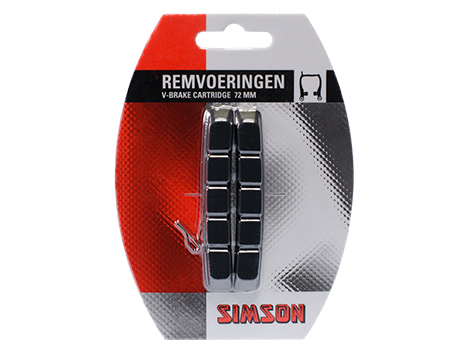 Simson remblokken V-brake cartridge per paar