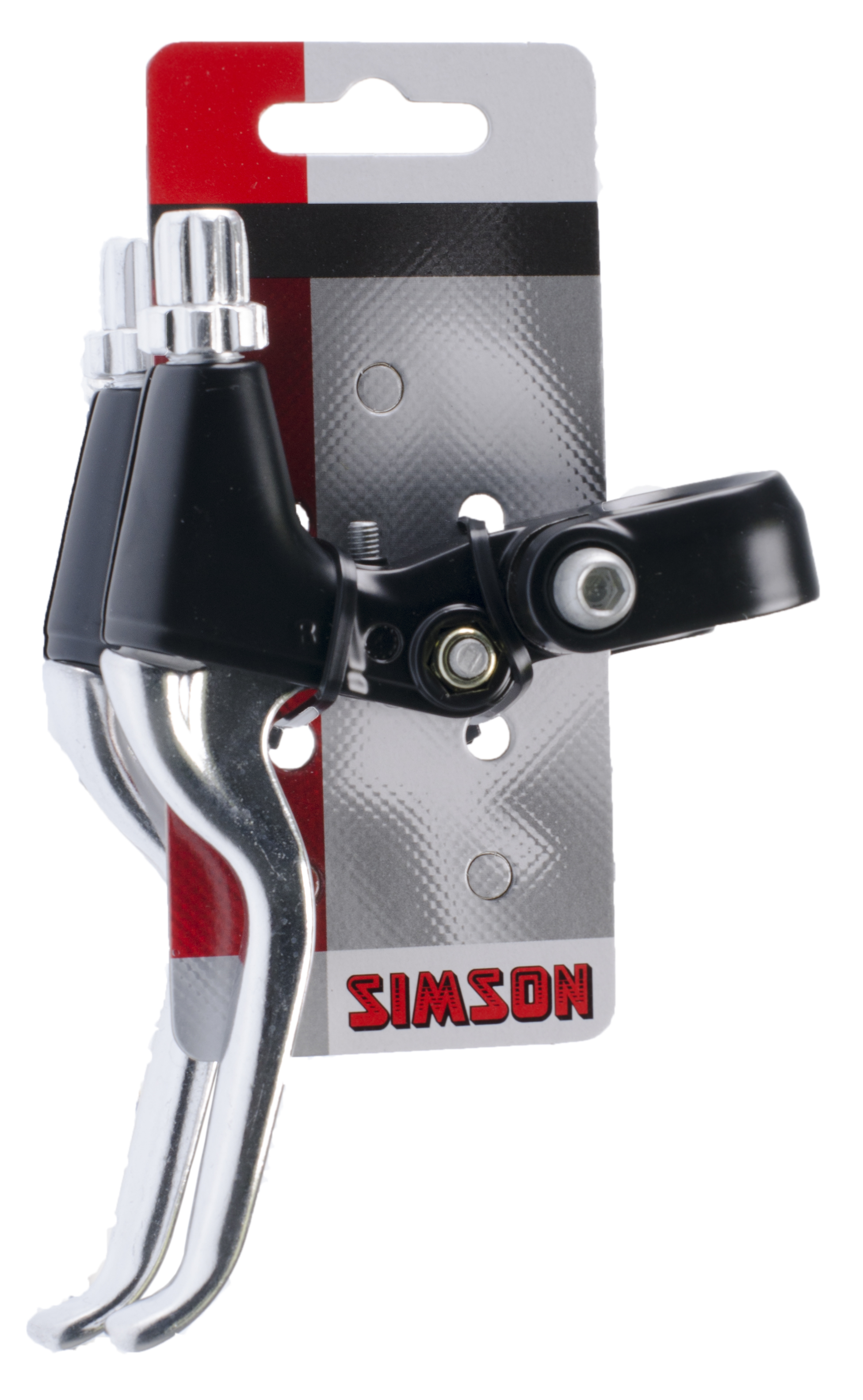 remgrepenset V-brake 3-vinger zwart/zilver 2-delig remgrepenset V-brake 3-vinger zwart/zilver 2-delig
