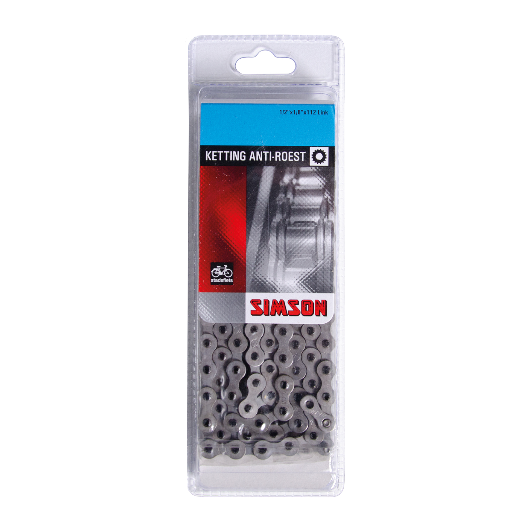 ketting 1/2 x 1/8 112 schakels anti-roest ketting 1/2 x 1/8 112 schakels anti-roest
