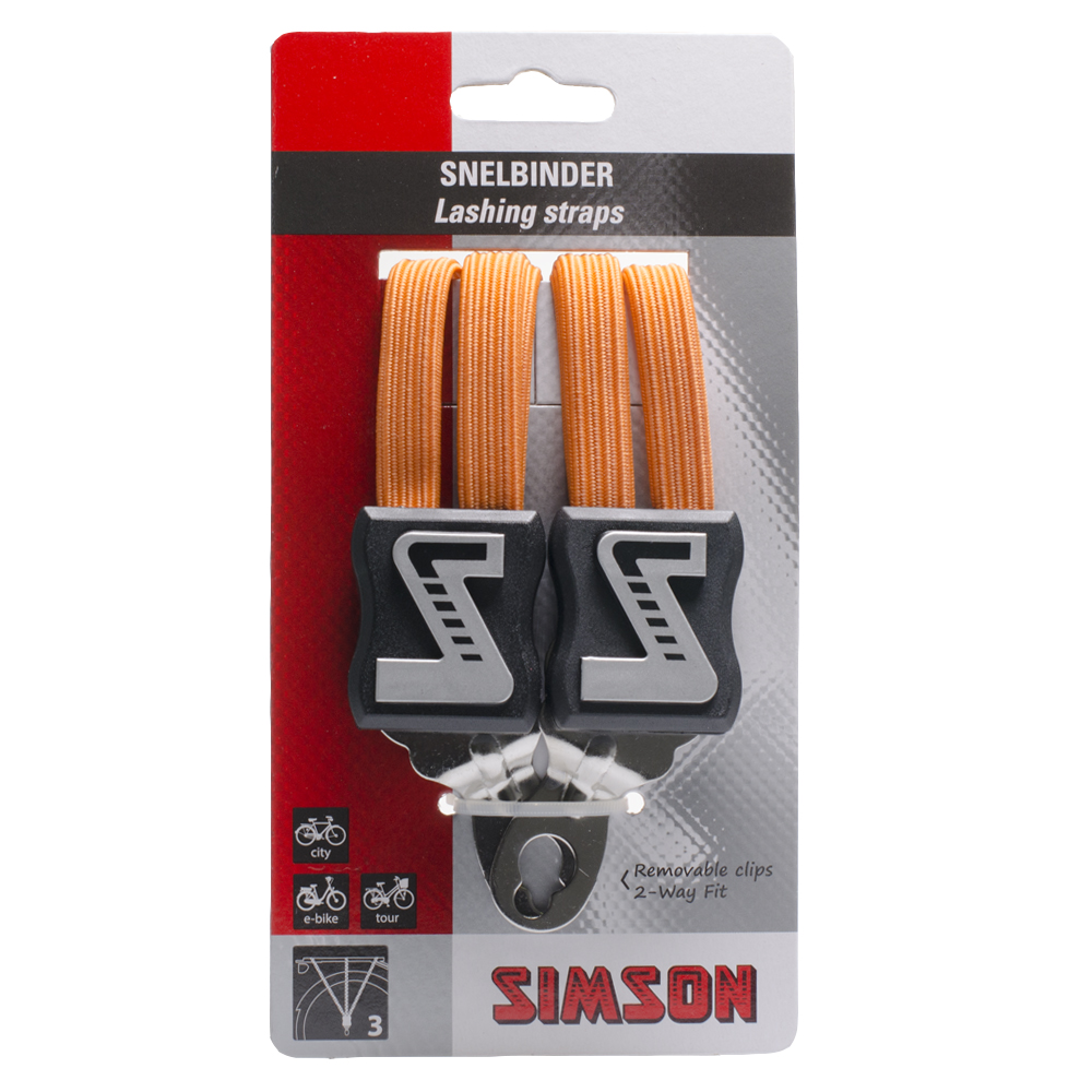 Snelbinder Trio Simson met 3 binders 61 cm - oranje Snelbinder Trio Simson met 3 binders 61 cm - oranje
