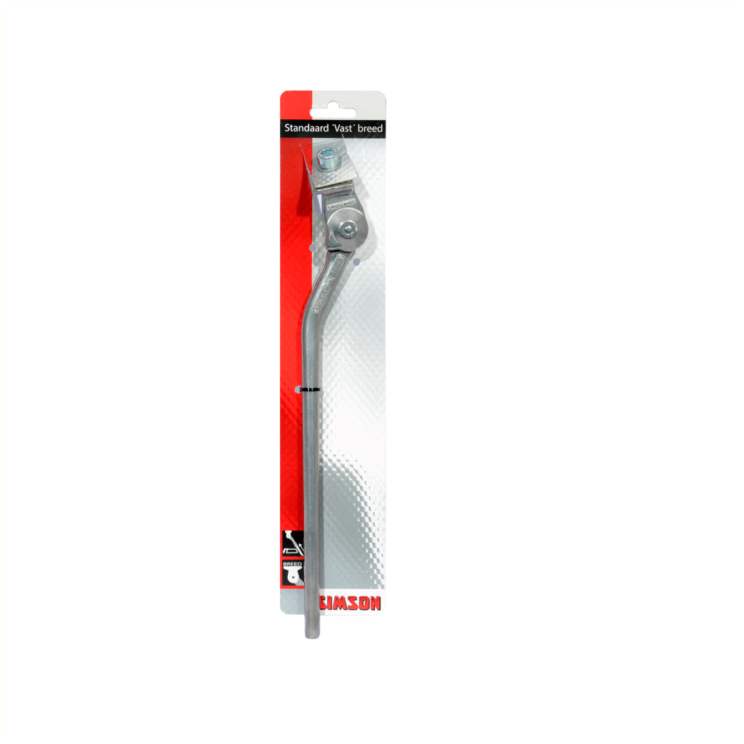 Simson Standaard vast, brede plaat, zilver