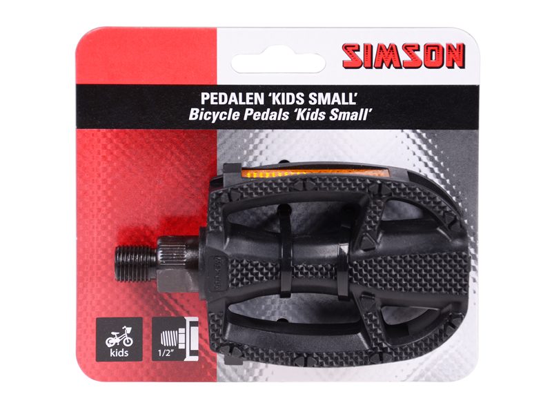 pedalen Kids Small 1/2 inch reflectie zwart per set pedalen Kids Small 1/2 inch reflectie zwart per set