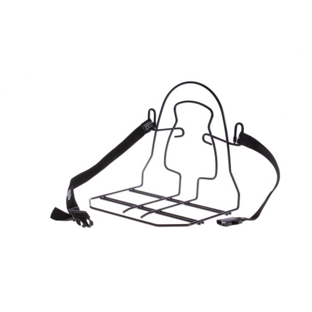 Steco monkey-mee bagagedragerverbreder met spanband zwart
