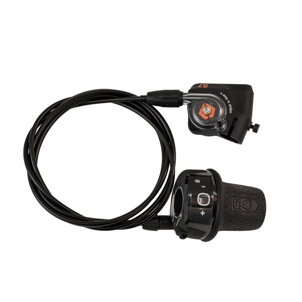 Draaiversteller 7 speed Sunrace met clickbox passend op SRAM S7