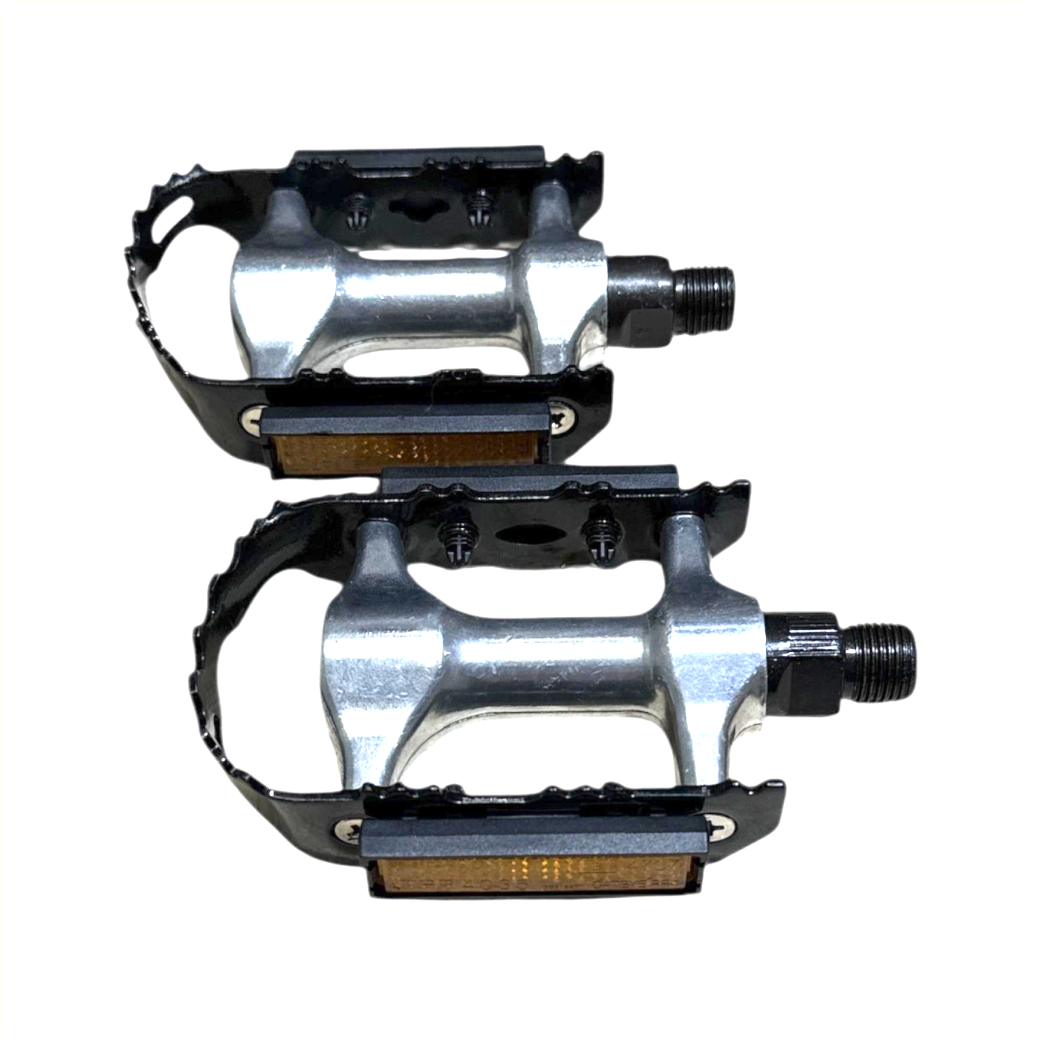 Union pedaal SP-910S aluminium/staal , 9/16".(werkplaatsverpakking) zwart/zilver