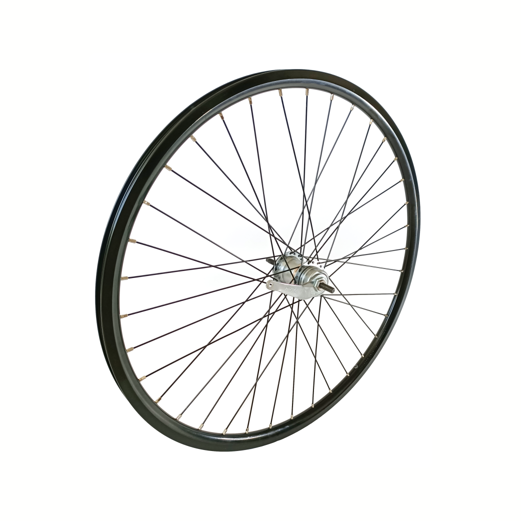 Achterwiel  28x1 5/x1 3/8 Nexus 3 remnaaf Rodi aluminium velg, zwart. spaak 13 (Cargo/Style) zonder toebehoren. Toebehoren zie art 2364